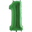 40IN GREEN NUMBER 1 FOIL BALLOON