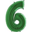 40IN GREEN NUMBER 6 FOIL BALLOON