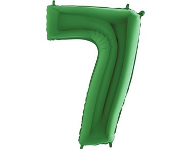 40IN GREEN NUMBER 7 FOIL BALLOON