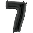 40IN BLACK NUMBER 7 FOIL BALLOON