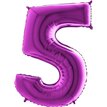 40IN PURPLE NUMBER 5 FOIL BALLOON