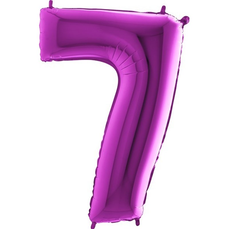 40IN PURPLE NUMBER 7 FOIL BALLOON