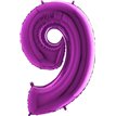 40IN PURPLE NUMBER 9 FOIL BALLOON