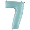 40IN PASTEL BLUE NUMBER 7 FOIL BALLOON