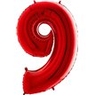 40IN RED NUMBER 9 FOIL BALLOON