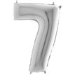 40IN SILVER NUMBER 7 FOIL BALLOON