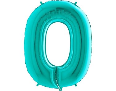 40IN TIFFANY NUMBER 0 FOIL BALLOON