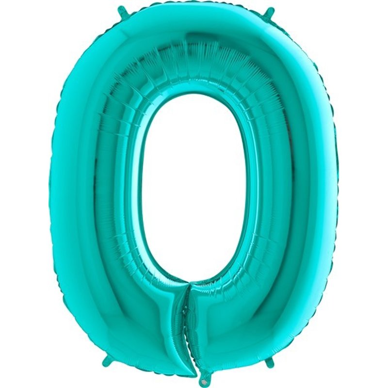 40IN TIFFANY NUMBER 0 FOIL BALLOON