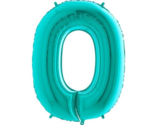 40IN TIFFANY NUMBER 0 FOIL BALLOON