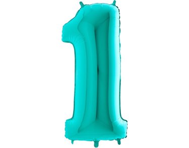 40IN TIFFANY NUMBER 1 FOIL BALLOON
