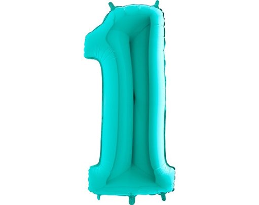 40IN TIFFANY NUMBER 1 FOIL BALLOON