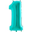 40IN TIFFANY NUMBER 1 FOIL BALLOON