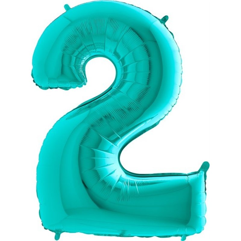 40IN TIFFANY NUMBER 2 FOIL BALLOON