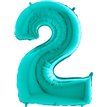 40IN TIFFANY NUMBER 2 FOIL BALLOON