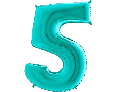 40IN TIFFANY NUMBER 5 FOIL BALLOON