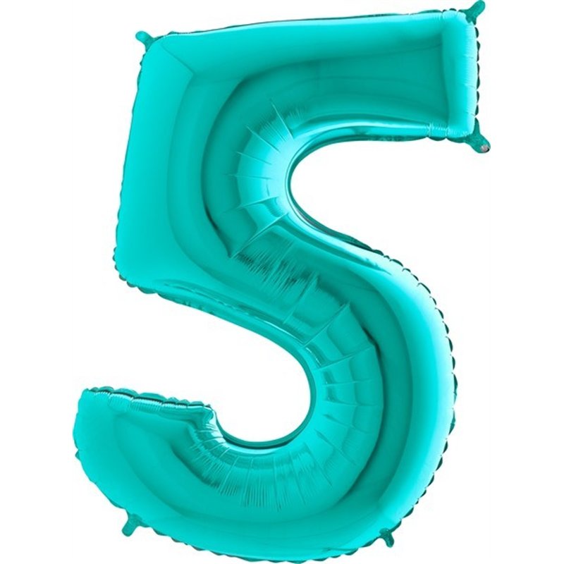 40IN TIFFANY NUMBER 5 FOIL BALLOON