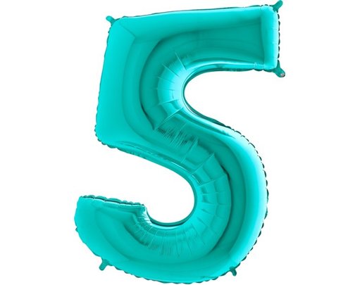 40IN TIFFANY NUMBER 5 FOIL BALLOON