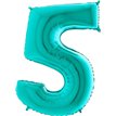 40IN TIFFANY NUMBER 5 FOIL BALLOON