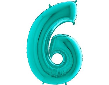 40IN TIFFANY NUMBER 6 FOIL BALLOON