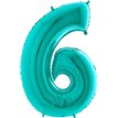 40IN TIFFANY NUMBER 6 FOIL BALLOON