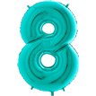 40IN TIFFANY NUMBER 8 FOIL BALLOON