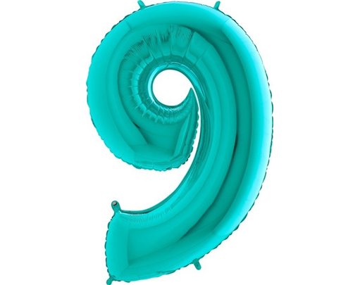 40IN TIFFANY NUMBER 9 FOIL BALLOON