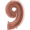 40IN ROSE GOLD NUMBER 9 FOIL BALLOON