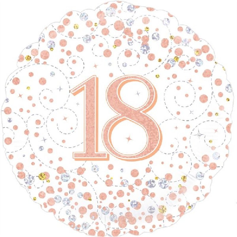 18IN SPARKLING FIZZ 18TH B/DAY FOIL