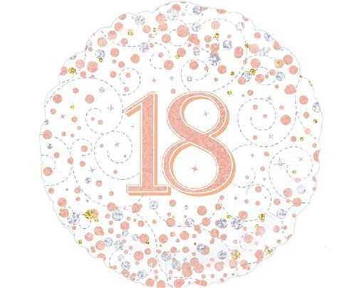 18IN SPARKLING FIZZ 18TH B/DAY FOIL