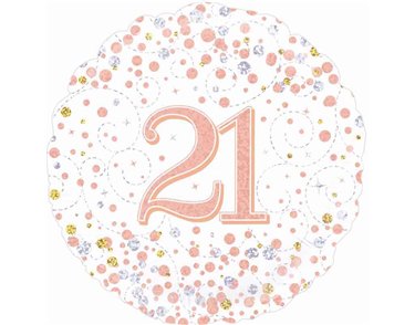 18IN SPARKLING FIZZ 21ST B/DAY FOIL