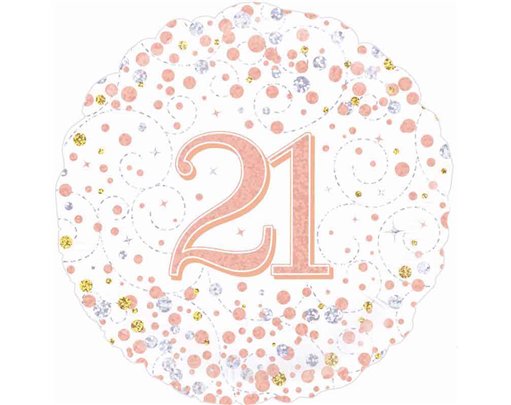 18IN SPARKLING FIZZ 21ST B/DAY FOIL