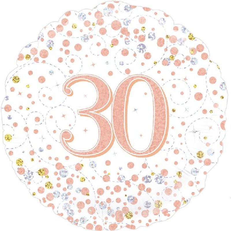 18IN SPARKLING FIZZ 30TH B/DAY FOIL