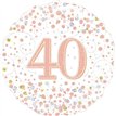 18IN SPARKLING FIZZ 40TH B/DAY FOIL