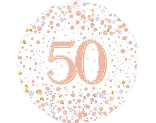 18IN SPARKLING FIZZ 50TH B/DAY FOIL