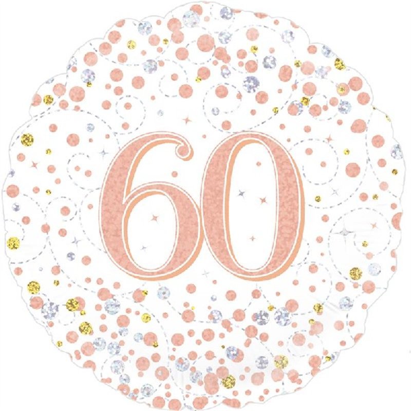 18IN SPARKLING FIZZ 60TH B/DAY FOIL