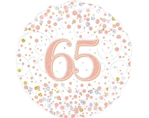 18IN SPARKLING FIZZ 65TH B/DAY FOIL