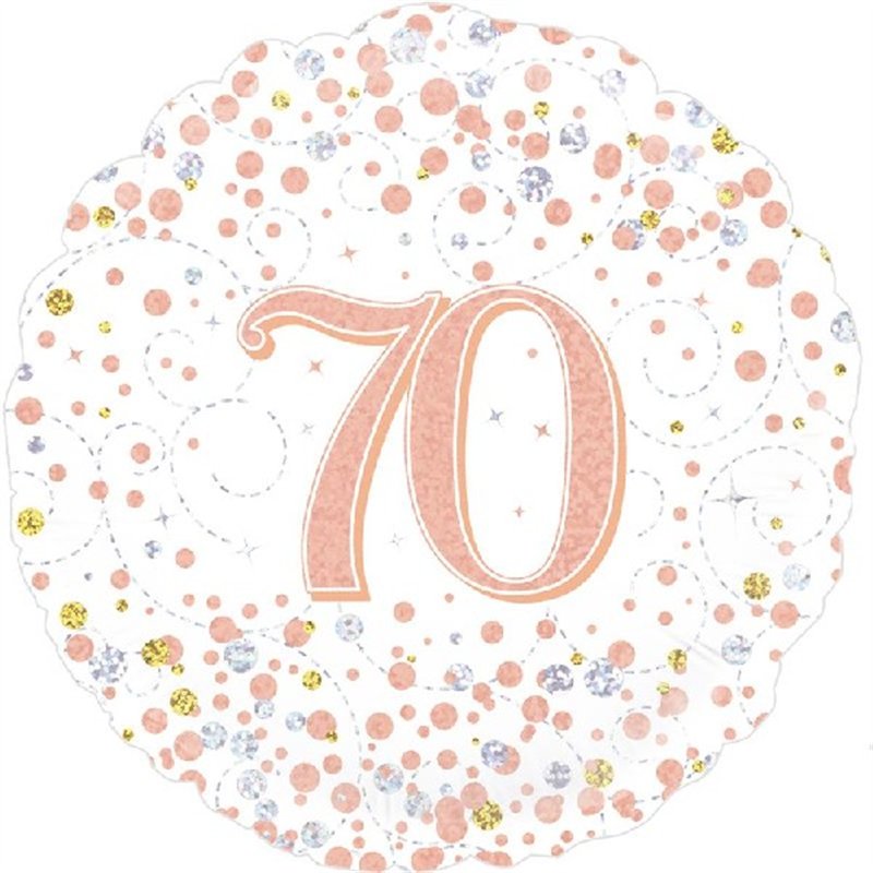 18IN SPARKLING FIZZ 70TH B/DAY FOIL