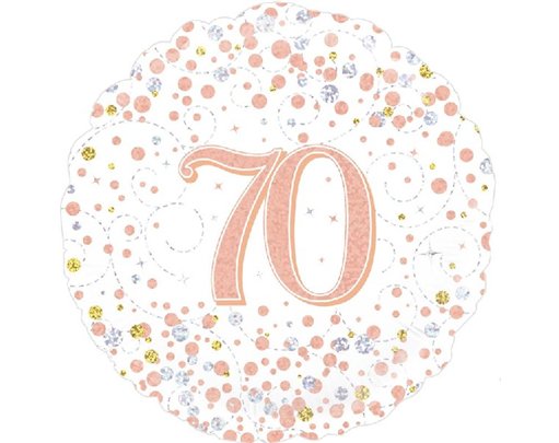 18IN SPARKLING FIZZ 70TH B/DAY FOIL