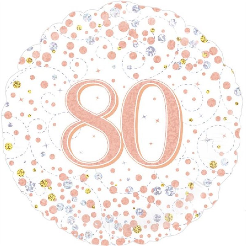 18IN SPARKLING FIZZ 80TH B/DAY FOIL