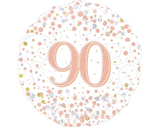 18IN SPARKLING FIZZ 90TH B/DAY FOIL