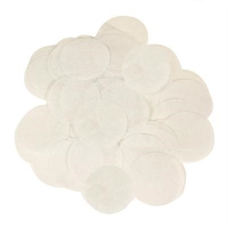 100G 25MM WHITE PAPER CONFETTI
