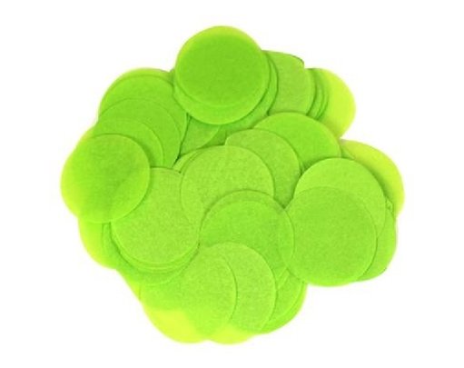 100G 25MM LIME GREEN PAPER CONFETTI