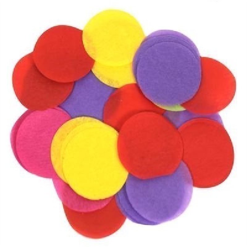 100G 25MM ASST PAPER CONFETTI