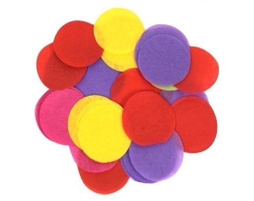 100G 25MM ASST PAPER CONFETTI