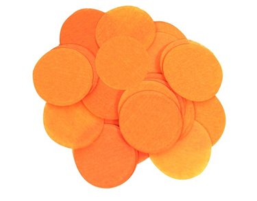 100G 55MM ORANGE PAPER CONFETTI