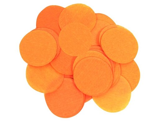 100G 55MM ORANGE PAPER CONFETTI