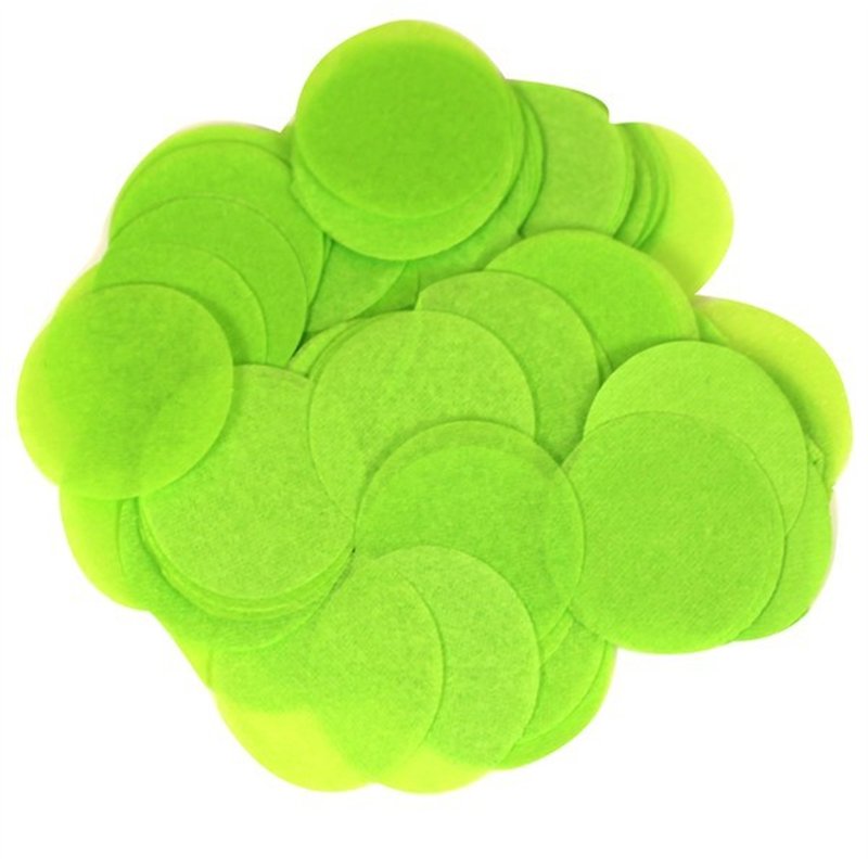 100G 55MM LIME GREEN PAPER CONFETTI
