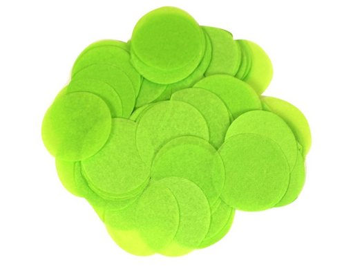 100G 55MM LIME GREEN PAPER CONFETTI