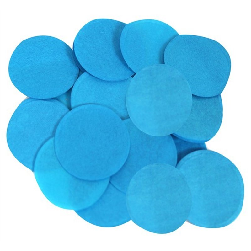 100G 55MM TURQUOISE PAPER CONFETTI