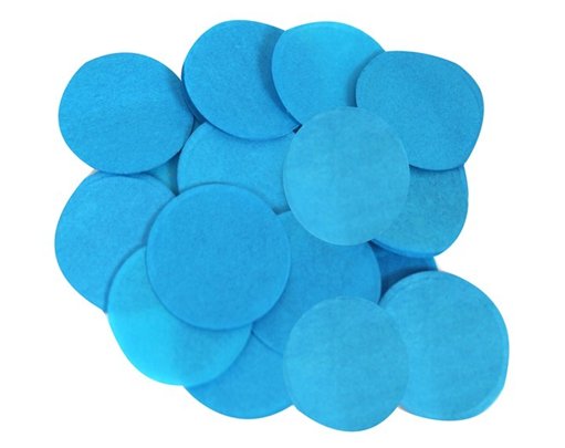 100G 55MM TURQUOISE PAPER CONFETTI